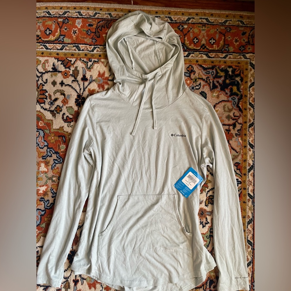 Columbia Hoodie Omni Shade- Mint Green Size L NWT